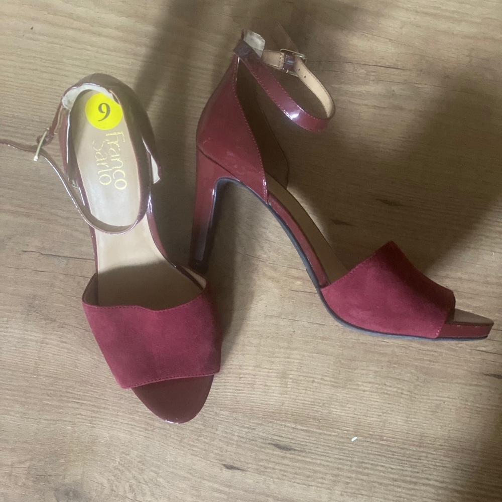 Franco Sarto Elegant High Ankle Strap Heels - new